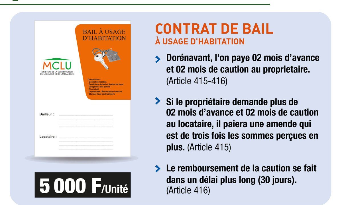 Contrat de bail